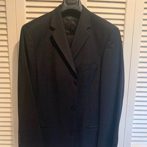 Black Italian suit slim fit
